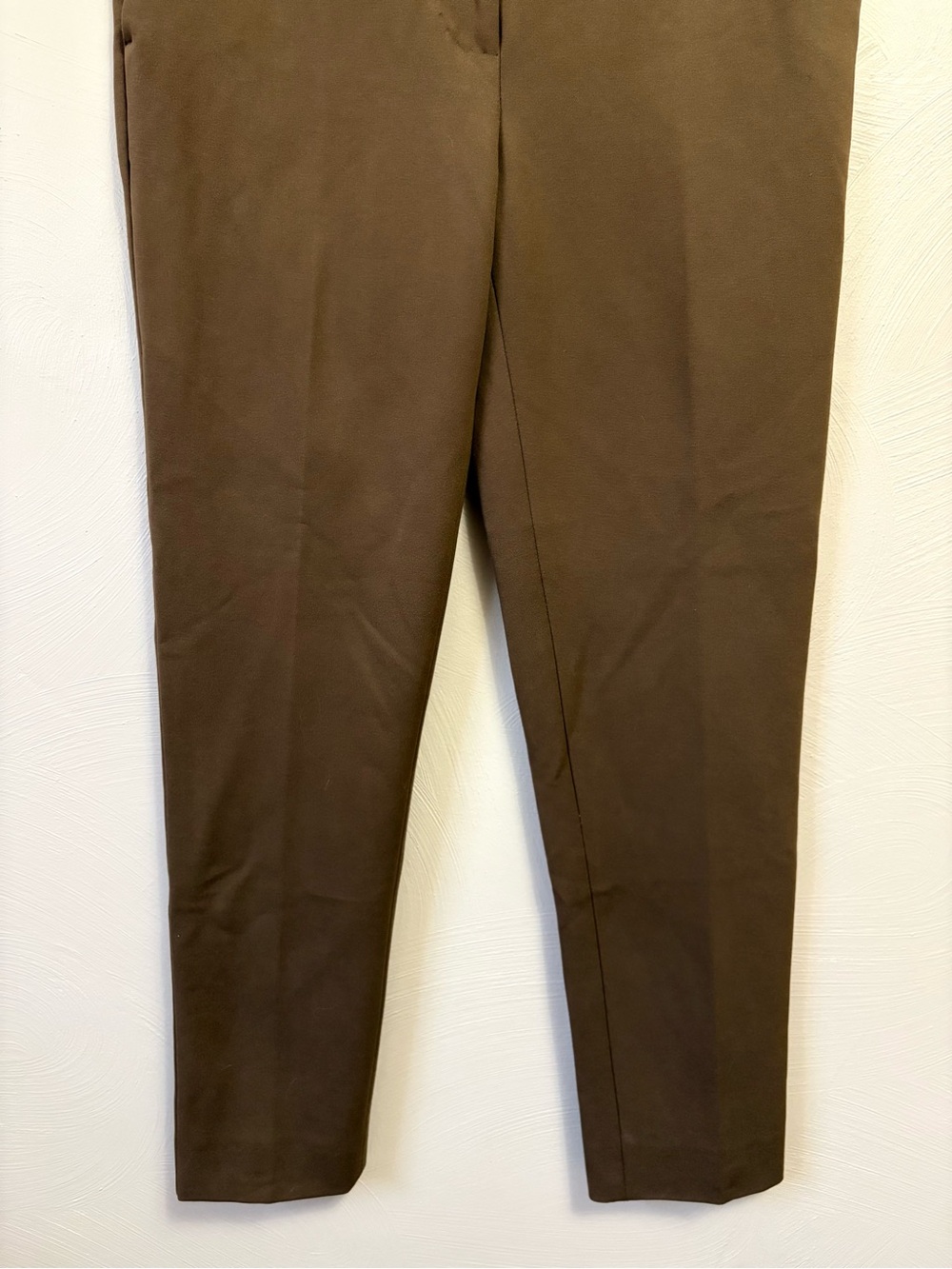Max Mara Pegno Pocket Straight Leg Trousers Brown Size 6 - Picture 8 of 14